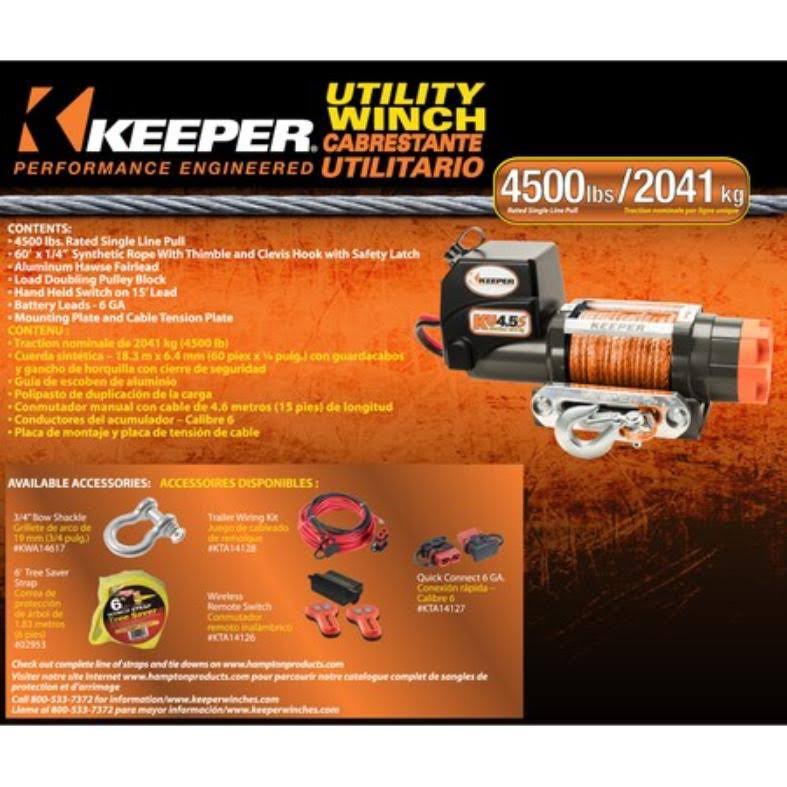 4500-lb Universal Winch V408