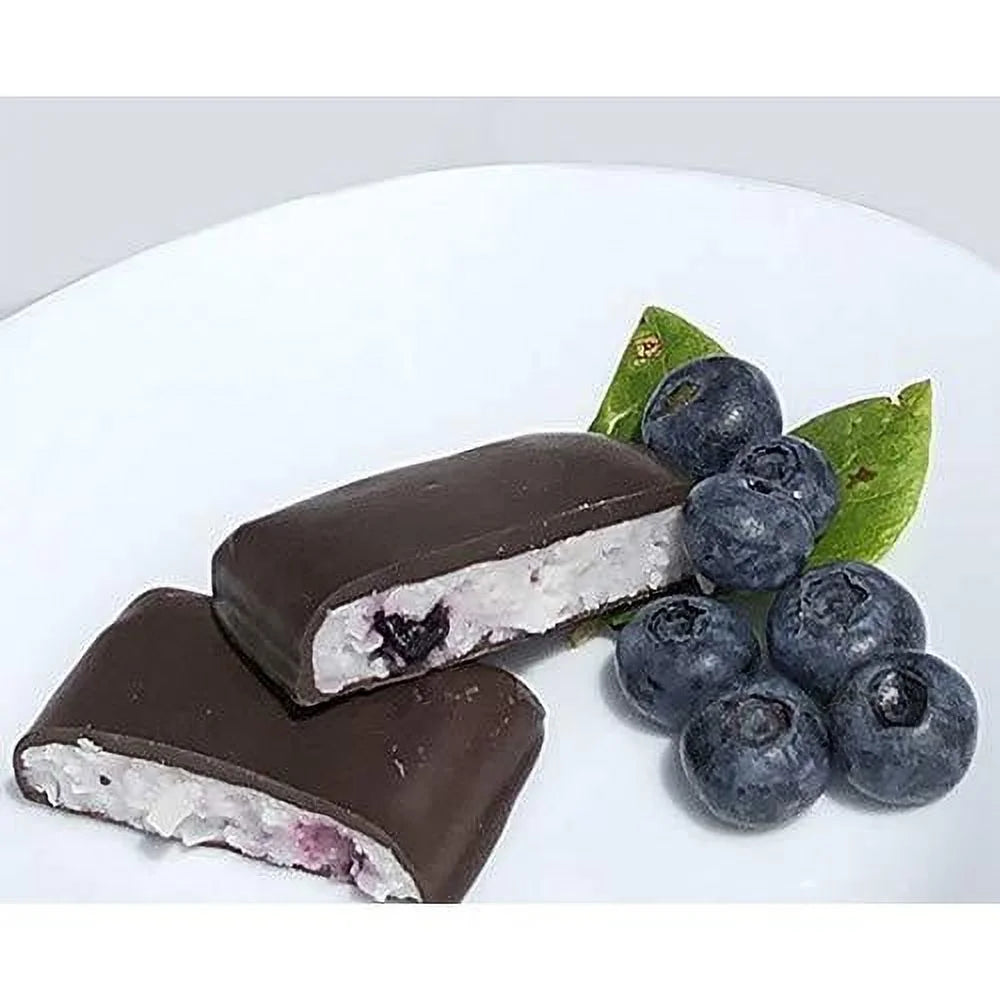 Wild Blueberry Needhams, Gourmet Chocolate Candy Bars, 6 Count A9728