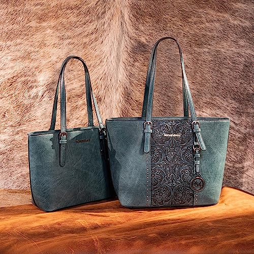 Large Embossed Tote Bag and Handbags Set 2Pcs J3987