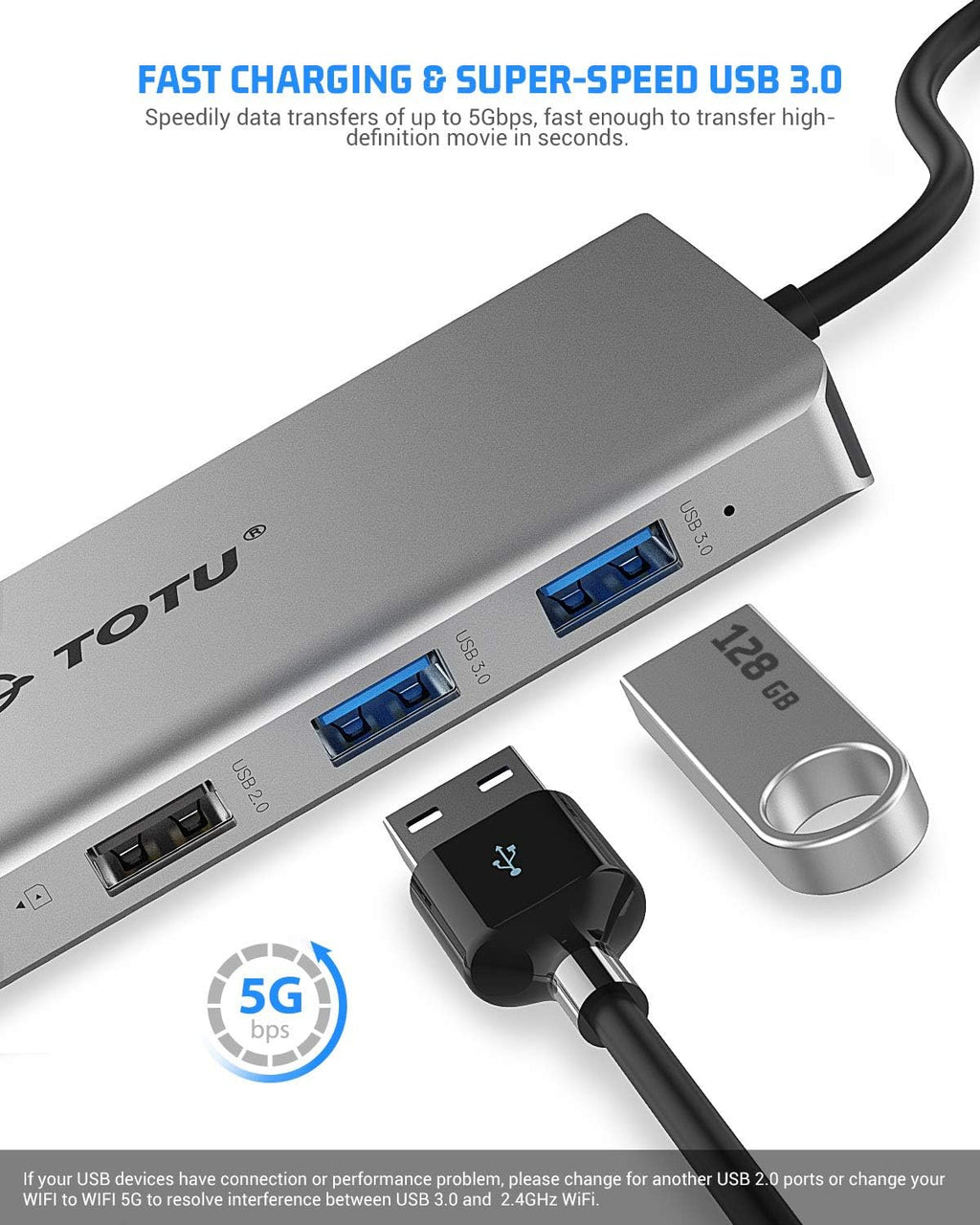 13-in-1 USB C Hub with Ethernet, 4K HDMI, VGA, USB 3.0, 100W PD, SD/TF Card Reader E81389