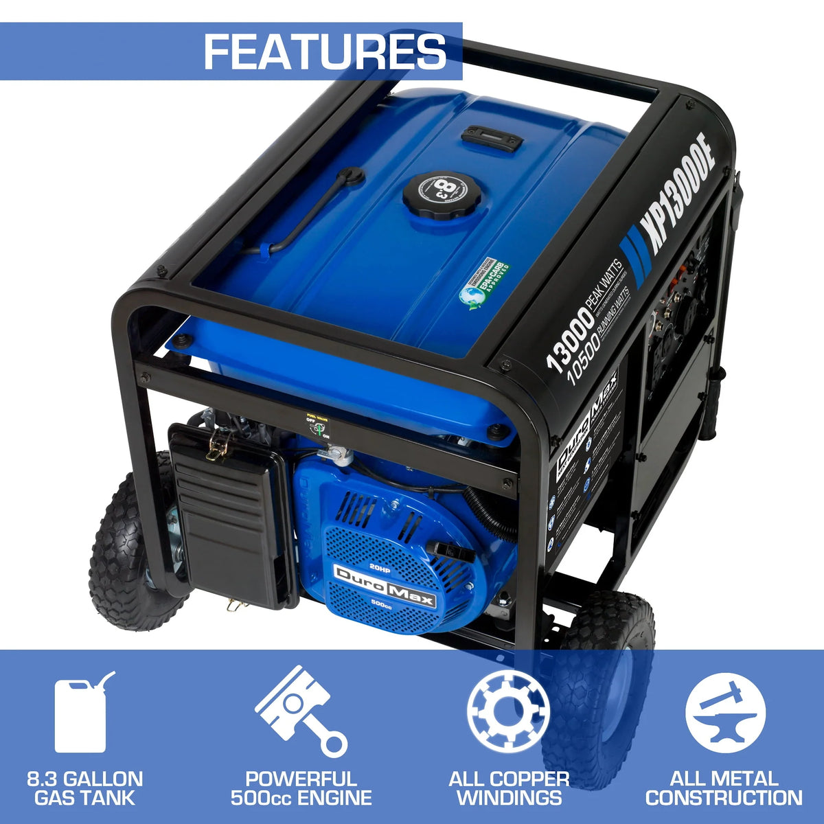 13,000 Watt Portable Gas Powered Generator I938938