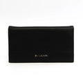 Pre-Owned Black Leather Long Wallet T878877