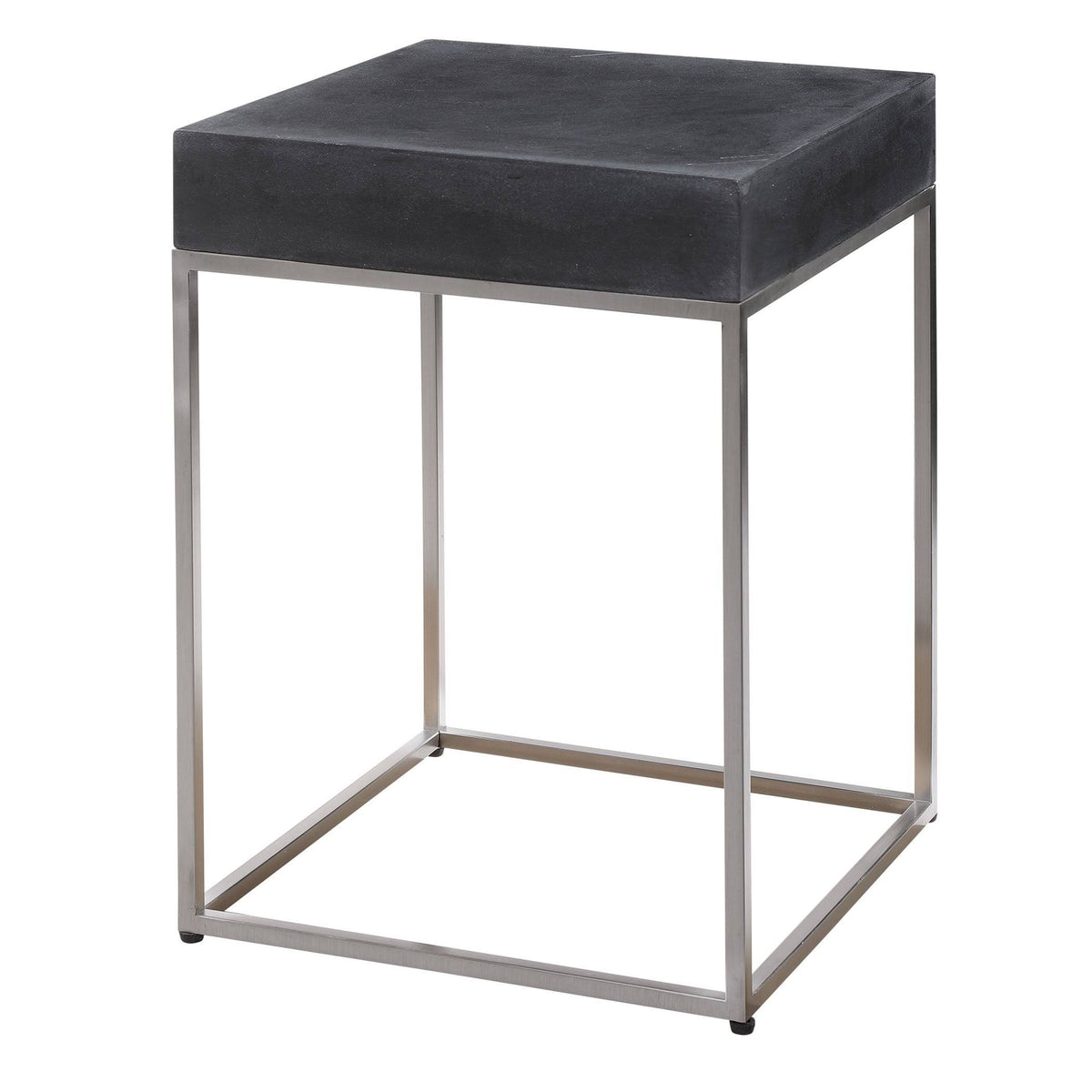 Black Concrete Accent Table J33694