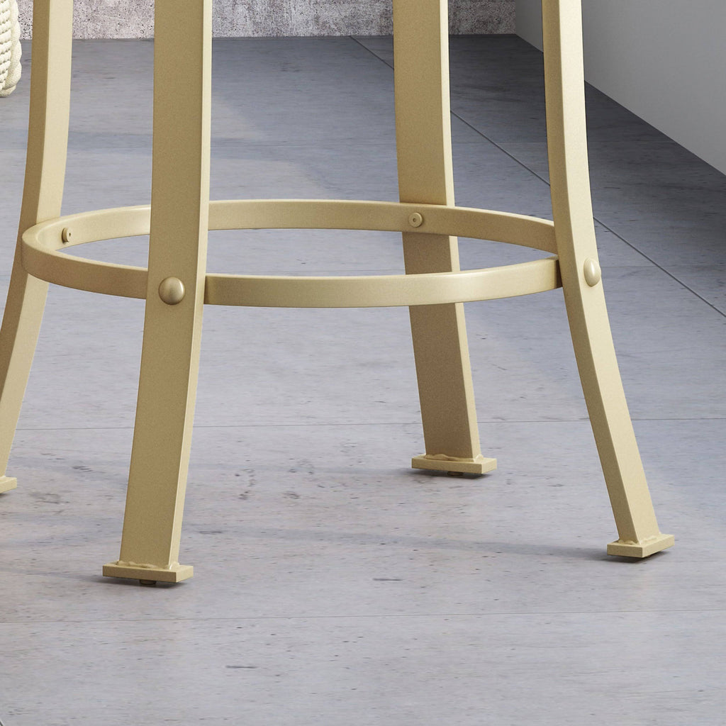 Black Swiveling Counter Stool Set of 2 Z1744