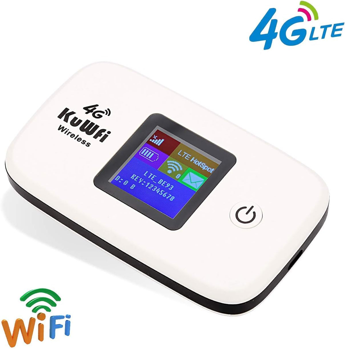4G LTE Mobile WiFi Hotspot Unlocked Wireless Router with SIM Card Slot, Pack of 2 W27542