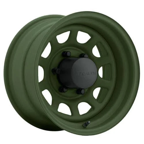 15x7 5x139.70mm|5x5.5 inch Camo Green Wheels B3145