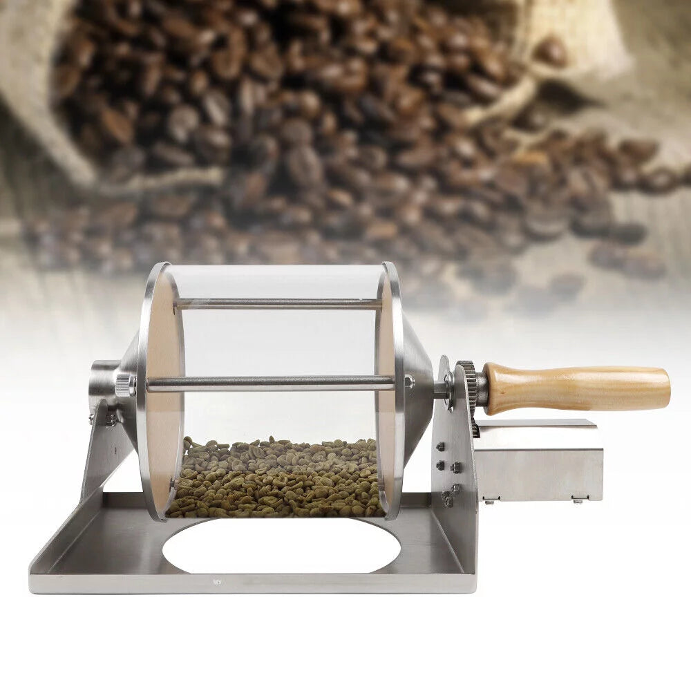 Glass Drum Coffee Bean Roaster with Handle W86224