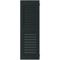 Dark Green 18x22W x 59x22H Real Wood Pine Open Louvered Shutters L8660