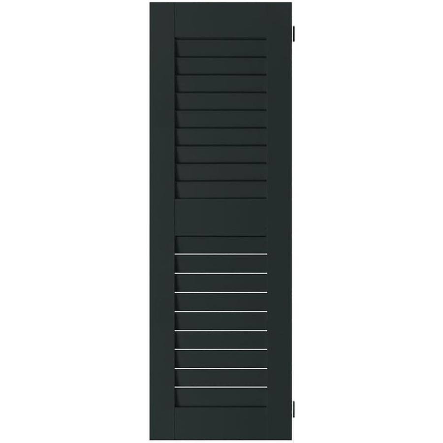 Dark Green 18x22W x 59x22H Real Wood Pine Open Louvered Shutters L8660
