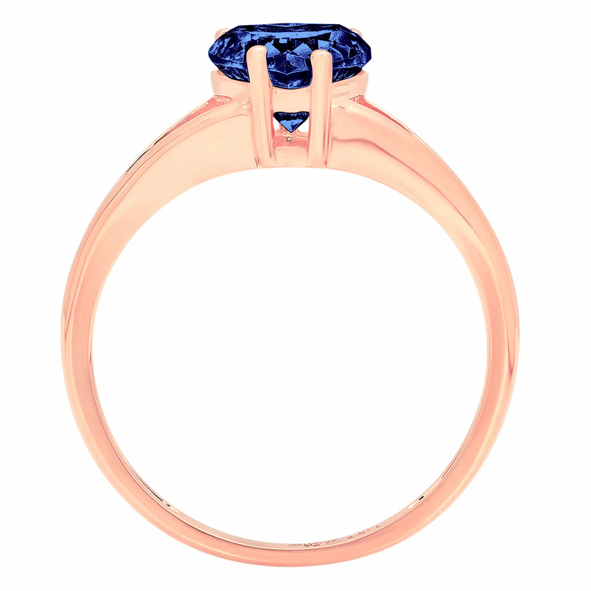 18K Rose Gold Solitaire Ring I727323