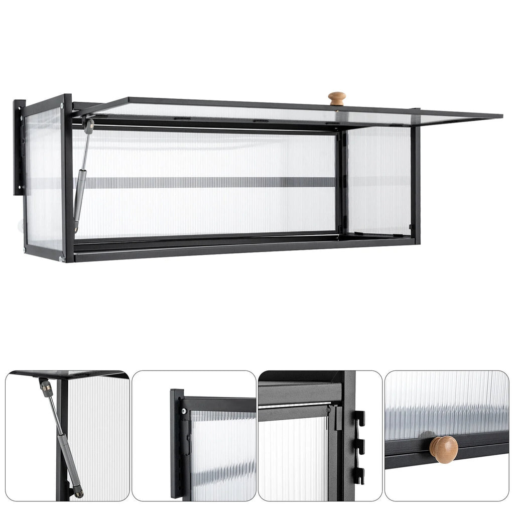 Black Wall Mount Storage Cabinet O5239