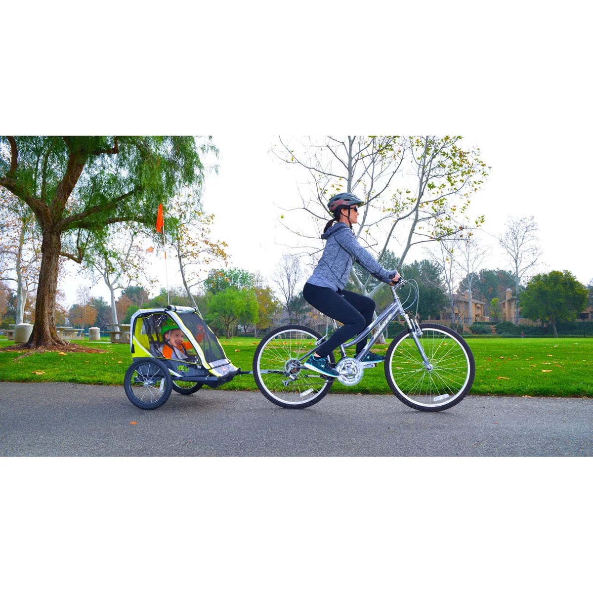 Red Bicycle Trailer for 2-Children I531842