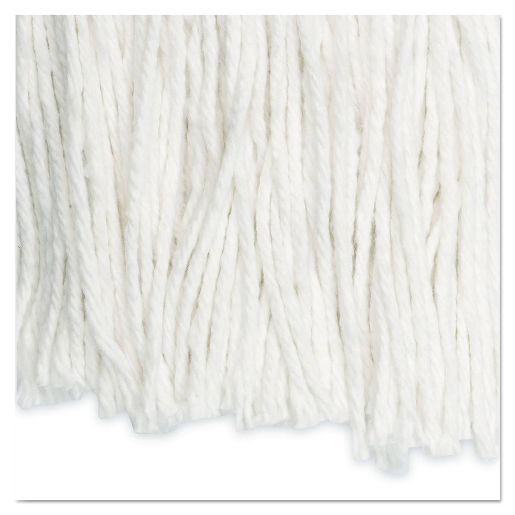 White Rayon Cut-End Wet Mop Head, 12/Carton J624