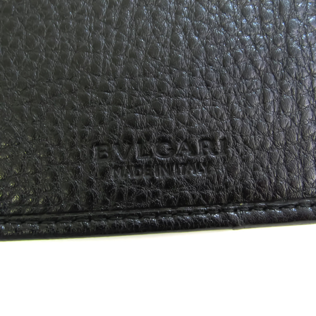 Pre-Owned Black Leather Long Wallet T878877