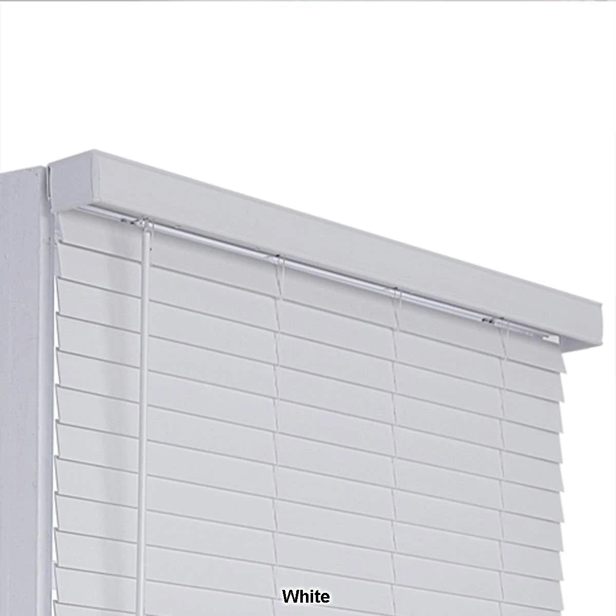 2in. Cordless Faux Wood Blinds White H879922