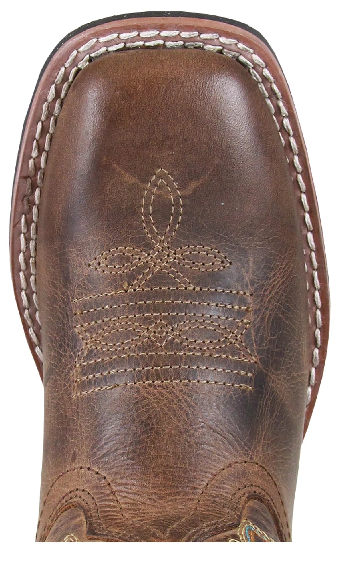 Brown Waxed Distress Cowboy Boots O668