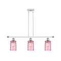 White and Polished Chrome 3 Light Island Light Z5420