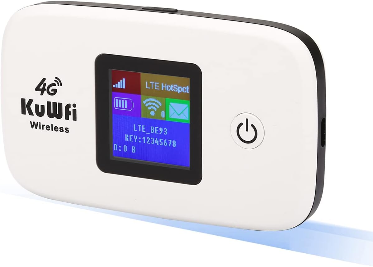 4G LTE Mobile WiFi Hotspot Unlocked Wireless Router with SIM Card Slot, Pack of 2 W27542