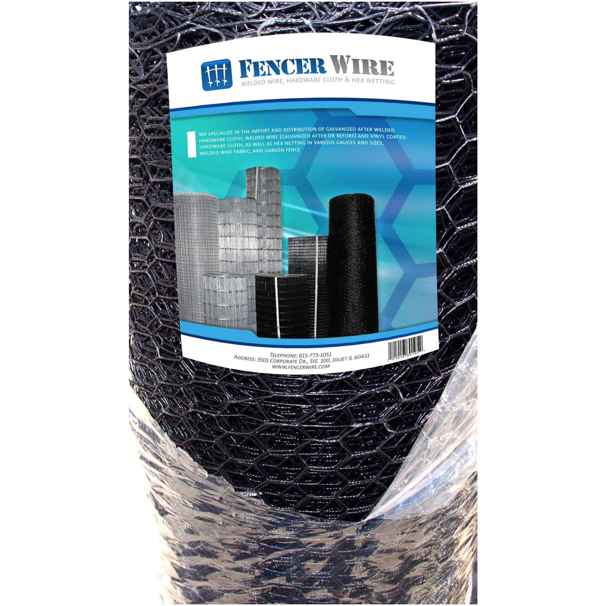 16 Gauge Vinyl Green Hex Netting L719