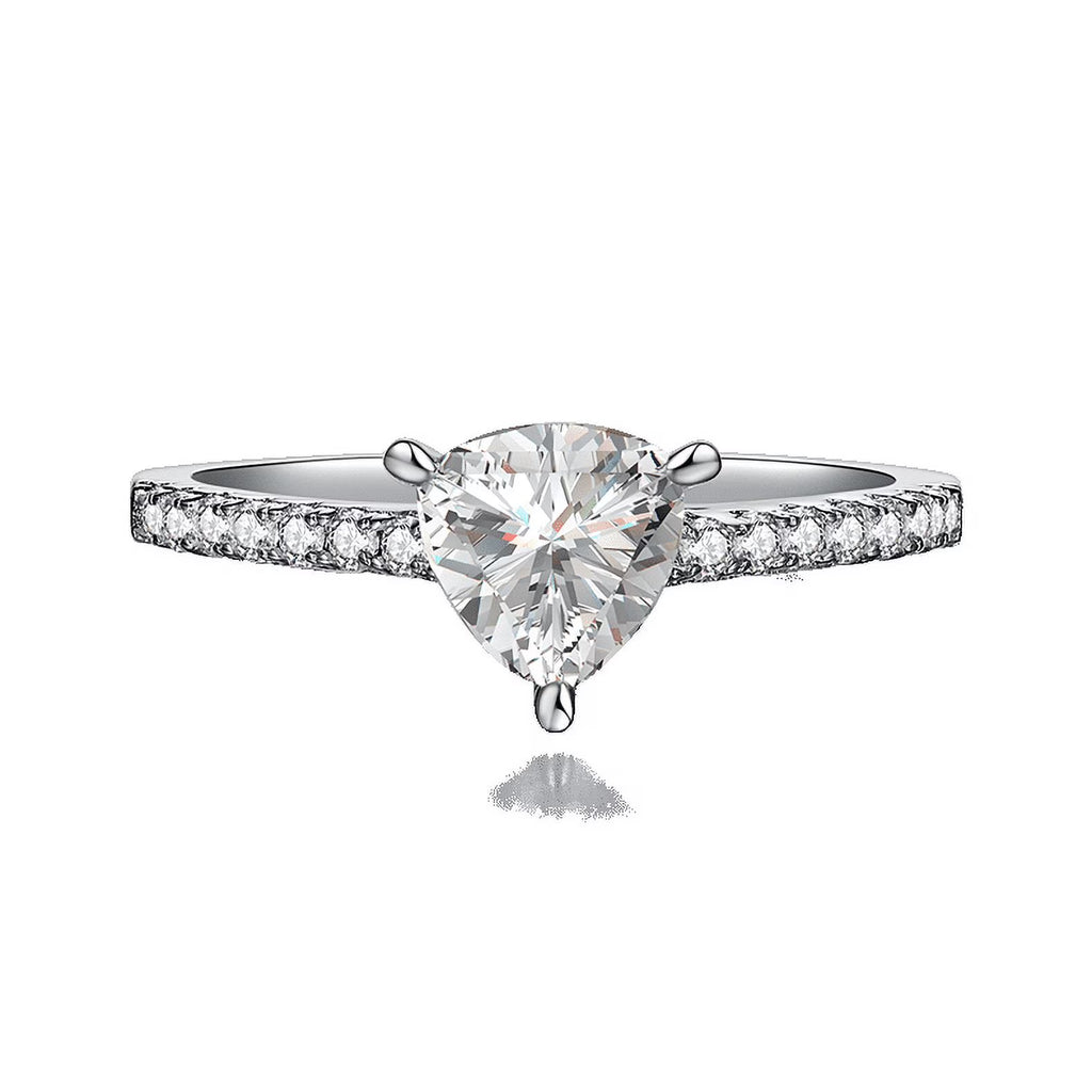 Pear Cut Moissanite Engagement Ring C73061