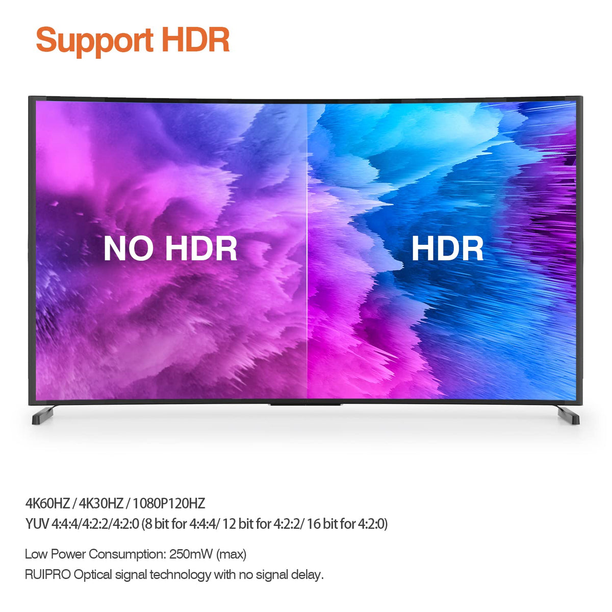 4K60HZ HDR 6 feet HDMI Fiber Cable T47393