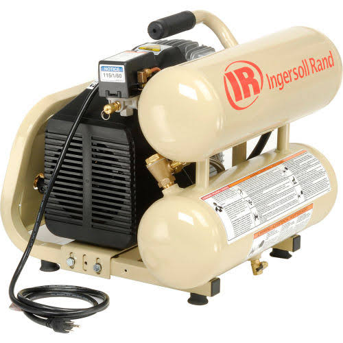 Portable Electric Air Compressor, 4 Gallon, Twin Stack B739