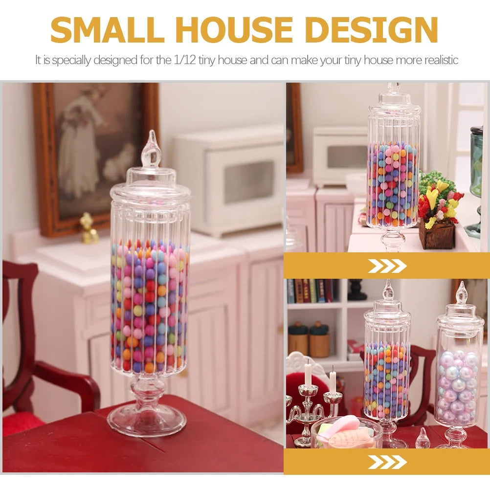 Mini Glass Candy Jars with Lids P4152