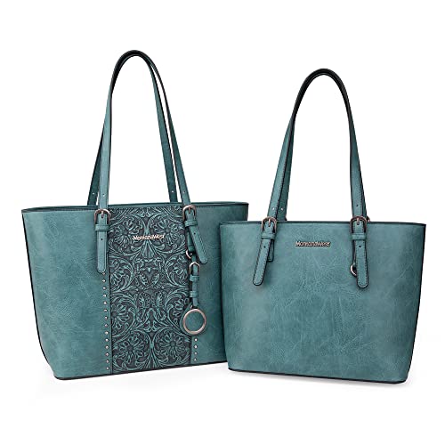 Large Embossed Tote Bag and Handbags Set 2Pcs J3987