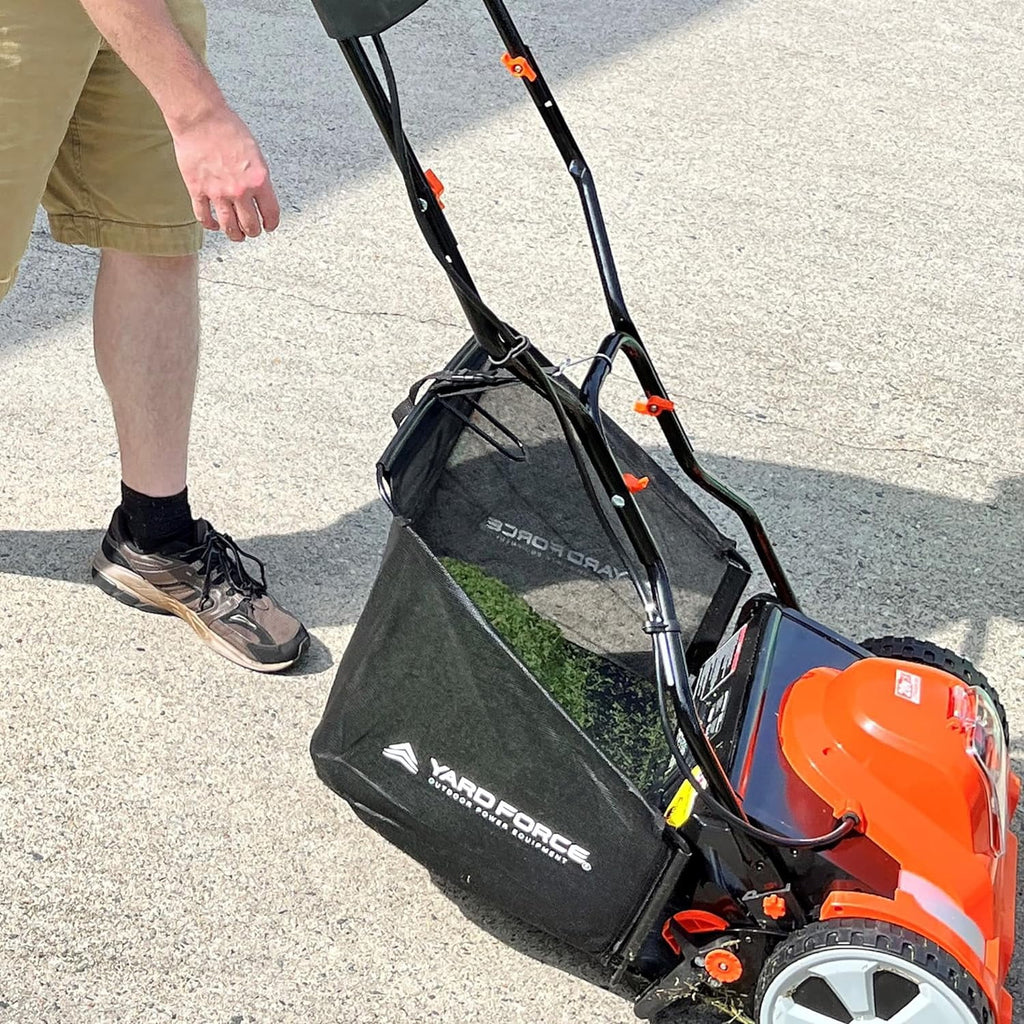 15-inch Cordless Reel Mower with Grass Collection Bag N15008