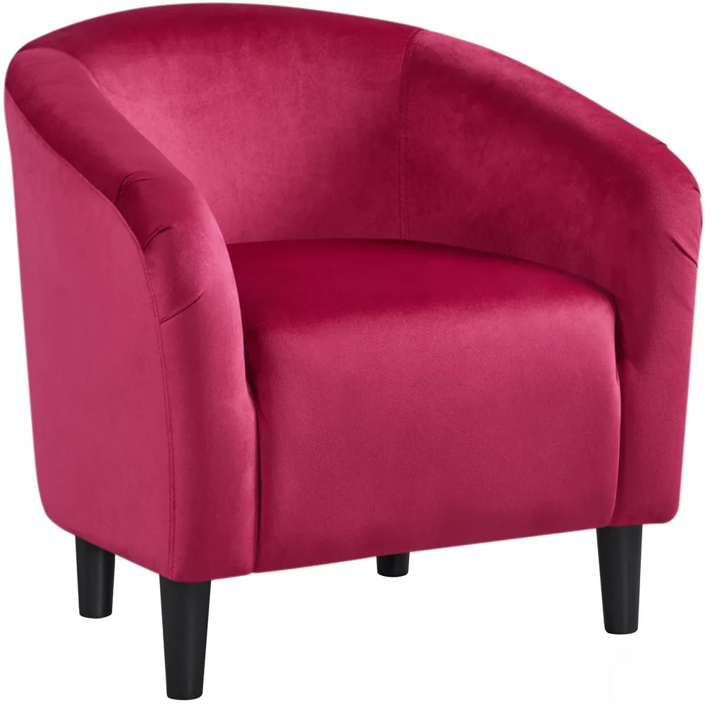 Ivory Polyester Boucle Accent Chair C913041