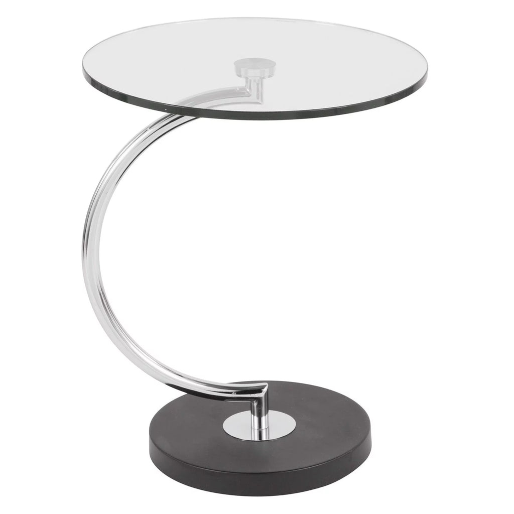 Modern Contemporary Indoor C End Table Glass X5216