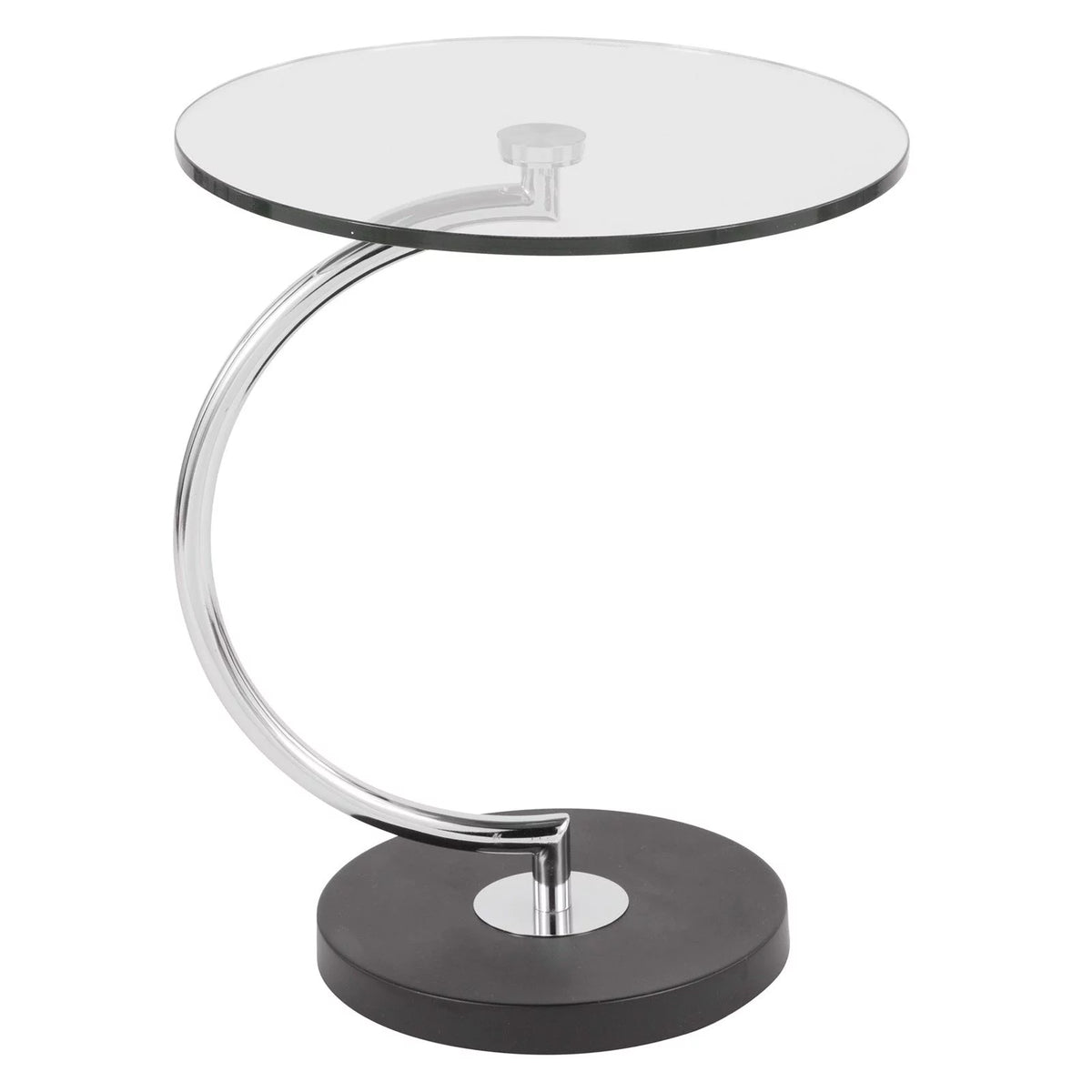 Modern Contemporary Indoor C End Table Glass X5216