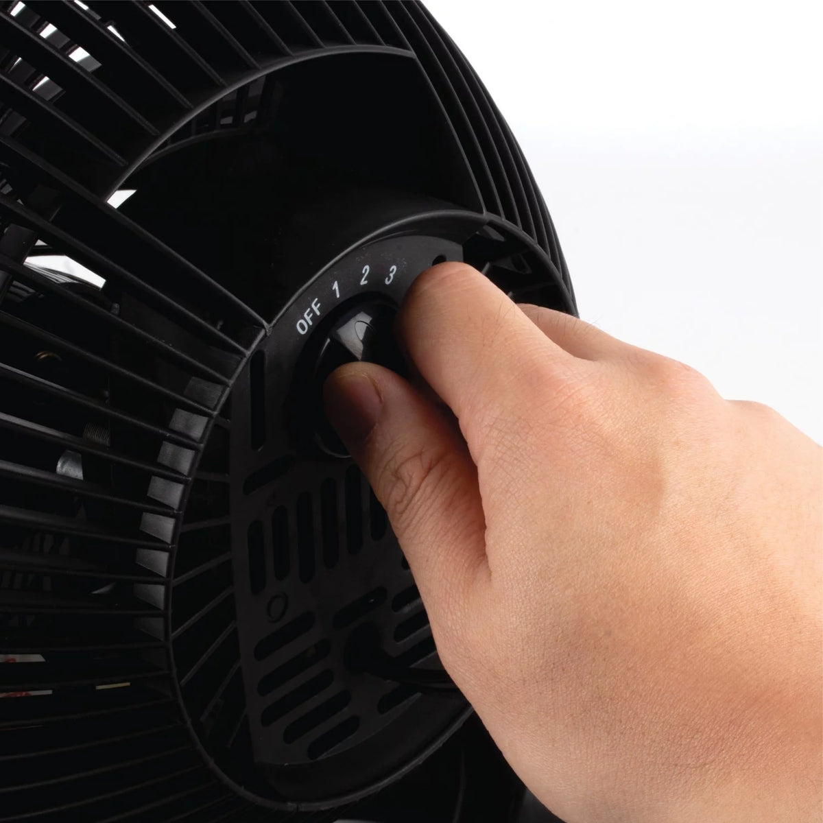 7 Inch Electric Portable Table Fan with Adjustable Tilt, Black M448