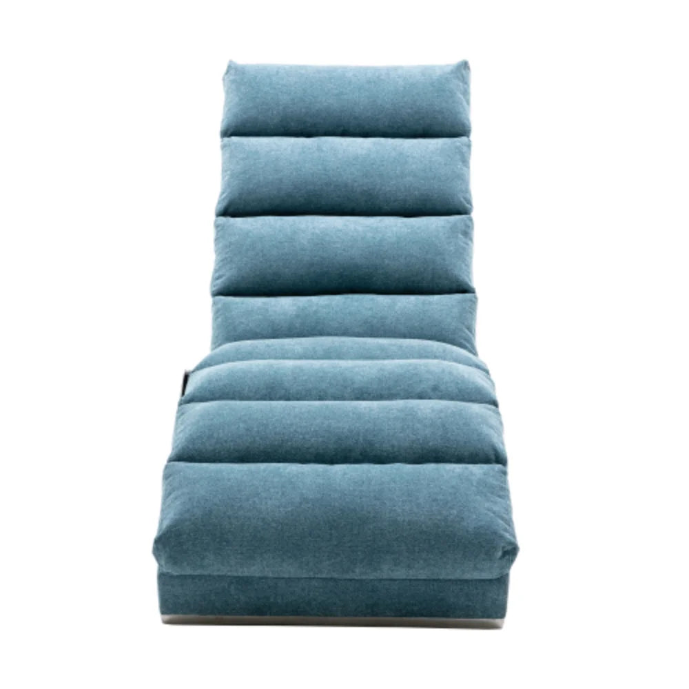 Blue Linen Chaise Lounge E81159