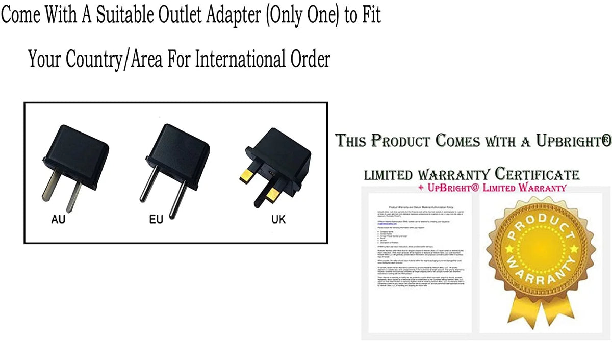 AC / DC Adapter for 19" Touchscreen LCD Monitor Power Supply Cord Q207131