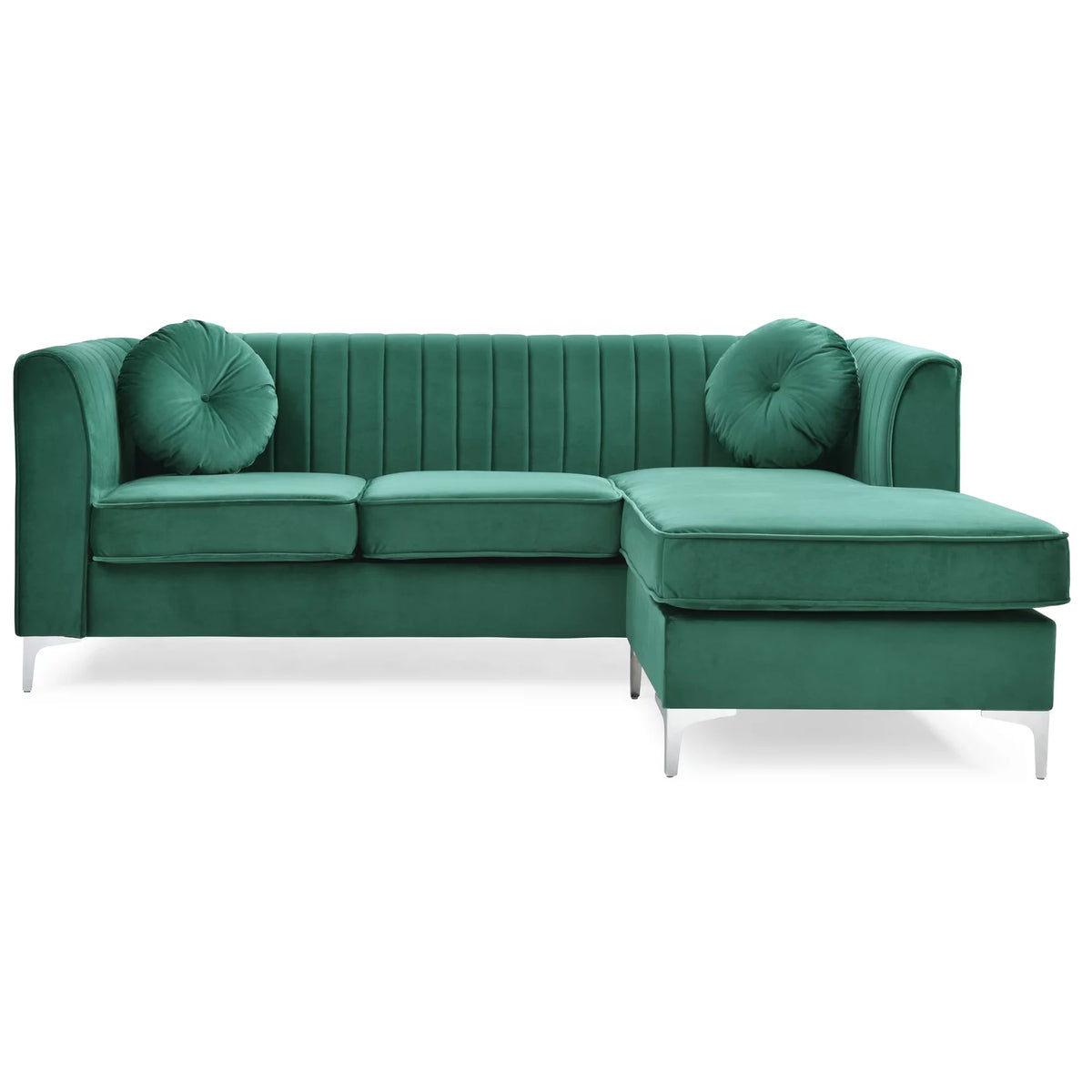 Green Sofa Chaise P4682