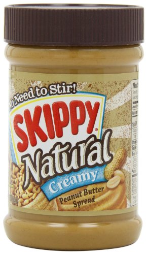 Natural Creamy Peanut Butter, 15 Ounce (Pack of 6) A87471