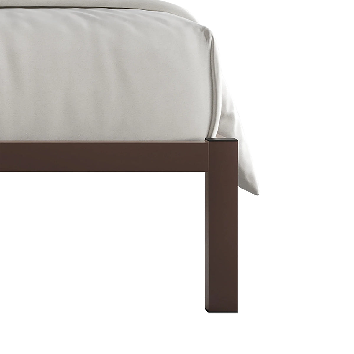 Queen Size Black Metal Platform Bed U520286