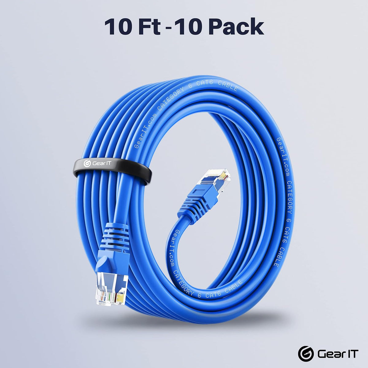 Cat6 Ethernet Cable 1 ft (100-Pack) Blue C985011