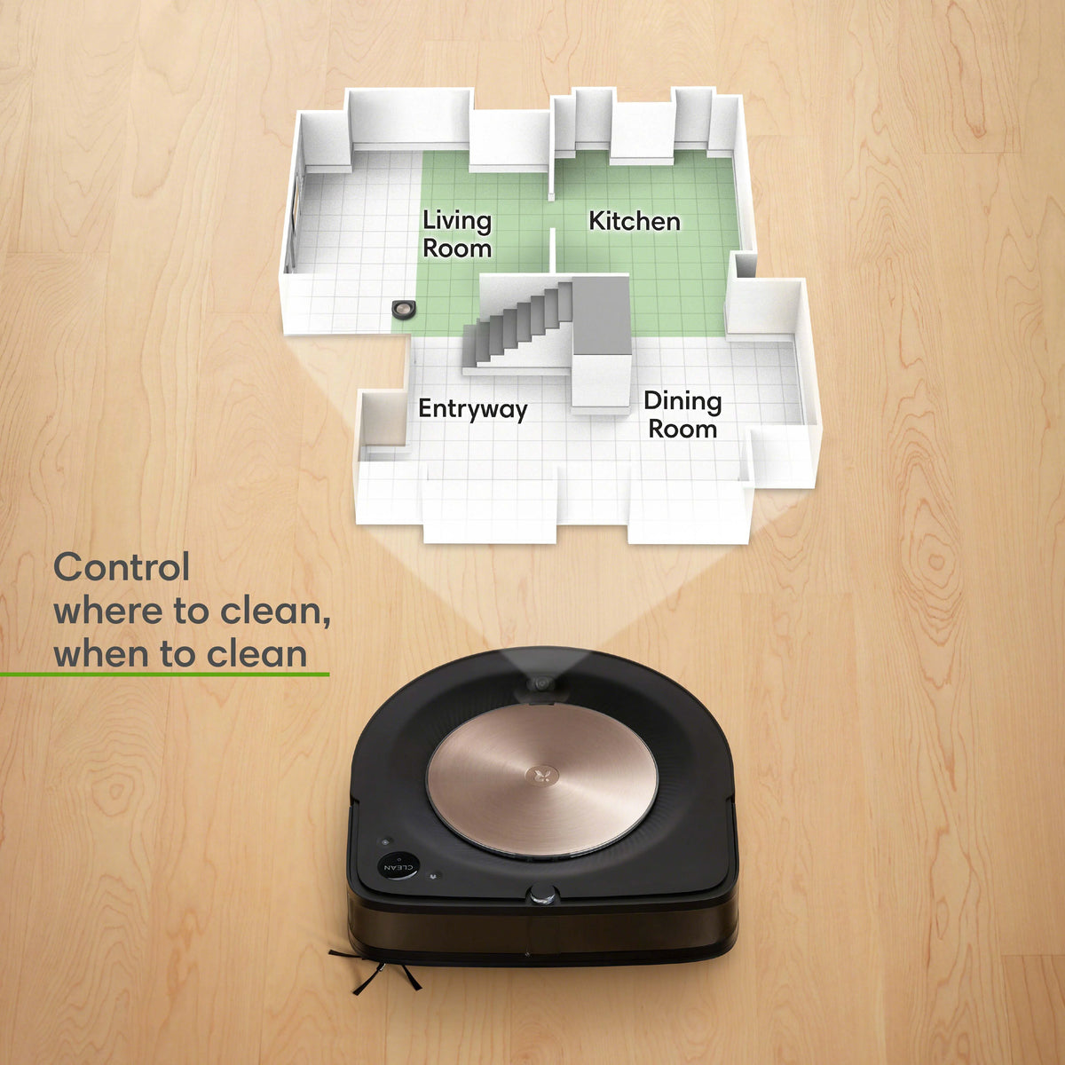 Robot Vacuum with Wi-Fi Connected Smart Mapping G190025