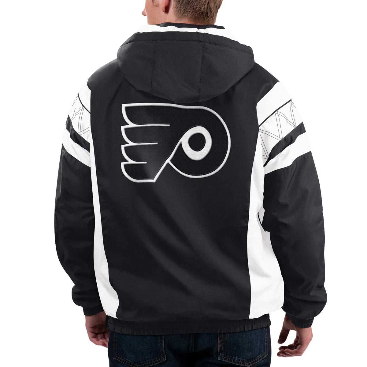 Black Philadelphia Flyers Half-Zip Hoodie Jacket F60155