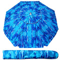 6.5ft Portable UV 50+ Beach Umbrella with Push Button Tilt and Carry Bag S9871