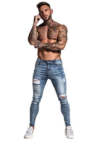 Slim Fit Ripped Stretch Jeans N7298