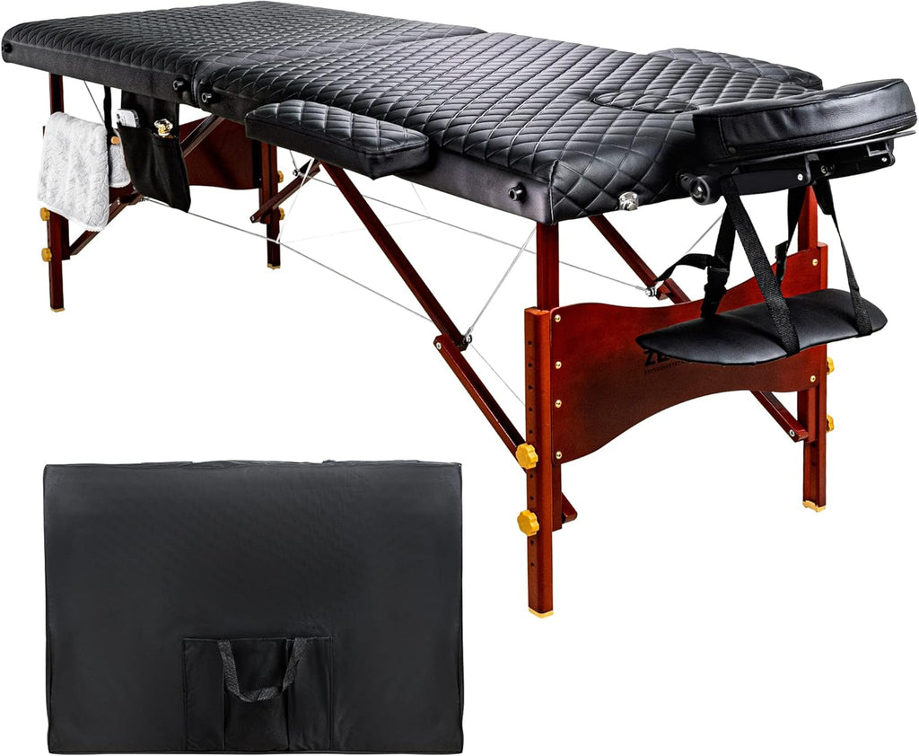 Portable Memory Foam Massage Table with Carrying Case X43007