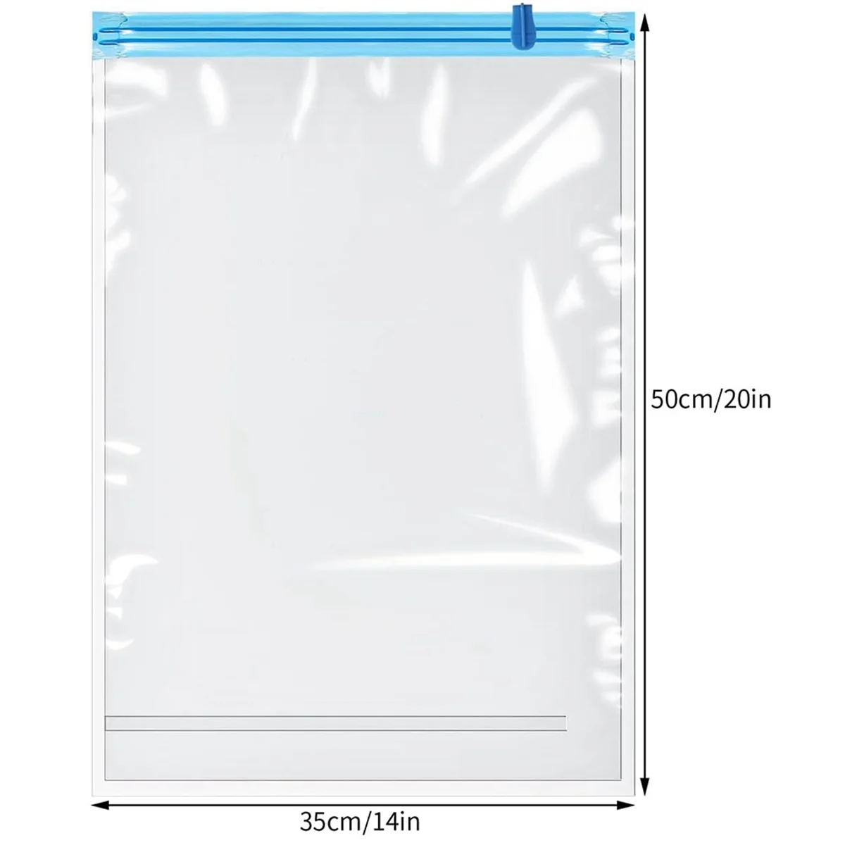 12 Pack Reusable Roll Up Compression Bags 35X50cm Medium Vacuum Storage Bags M9267