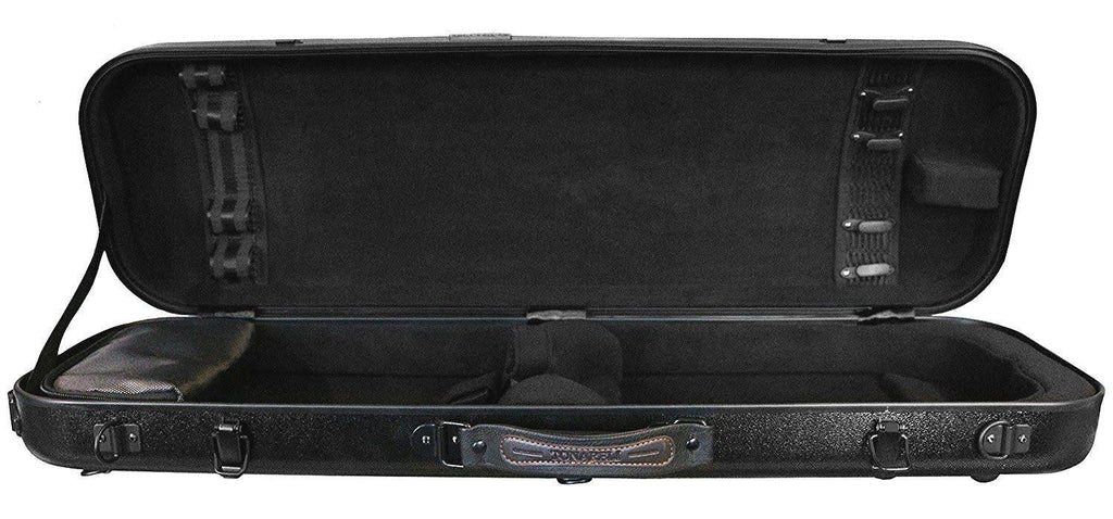Black 4/4 Fiberglass Violin Case Q153