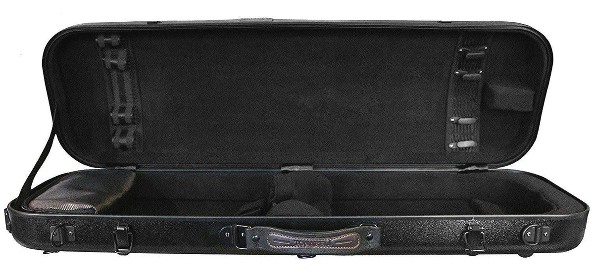 Black 4/4 Fiberglass Violin Case Q153