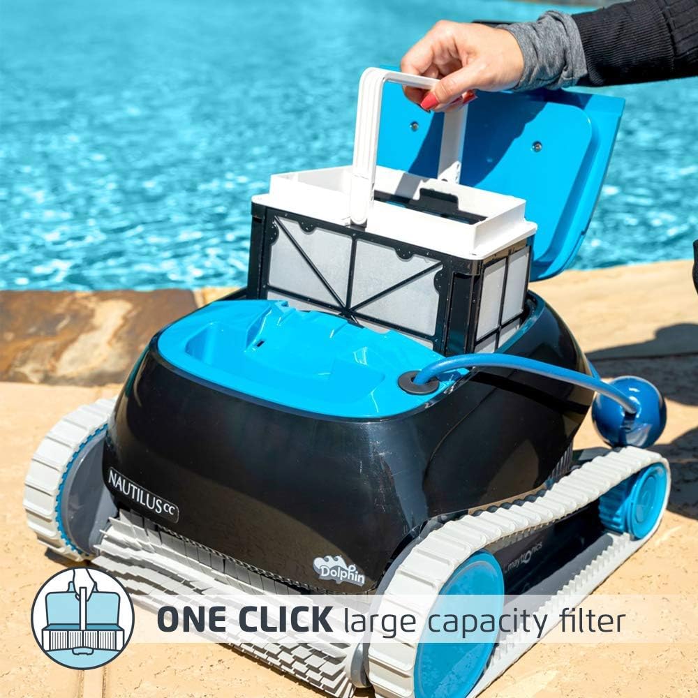 Automatic Robotic Pool Cleaner with Large Capacity Top Load Filter Basket Y22812