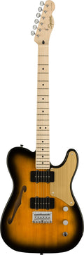 2-Color Sunburst Thinline Electric Guitar O726