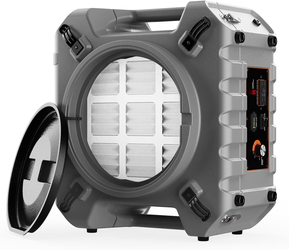 3 Stage HEPA Activated Carbon Air Scrubber 550 CFM Grey A273